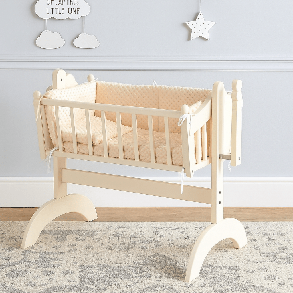 2pc Dimple Crib/Cradle Quilt & Bumper Bedding Set-5