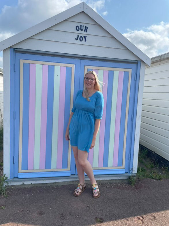 Petite Blue Dress with Pockets | Flattering Fit | UK Petite Women’s Dress-2